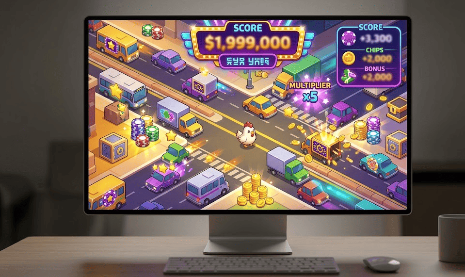 Chicken juego online interfaz