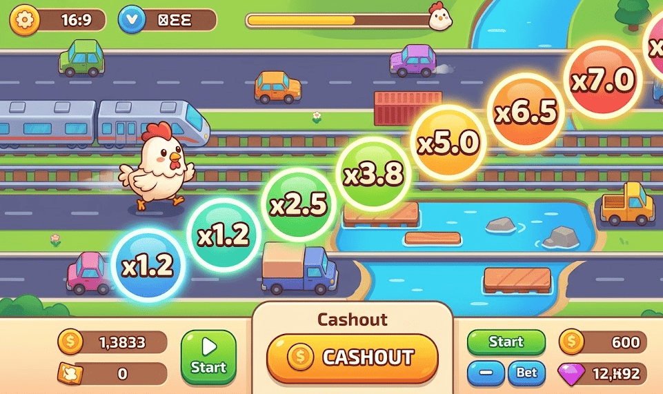 Chicken juego interface